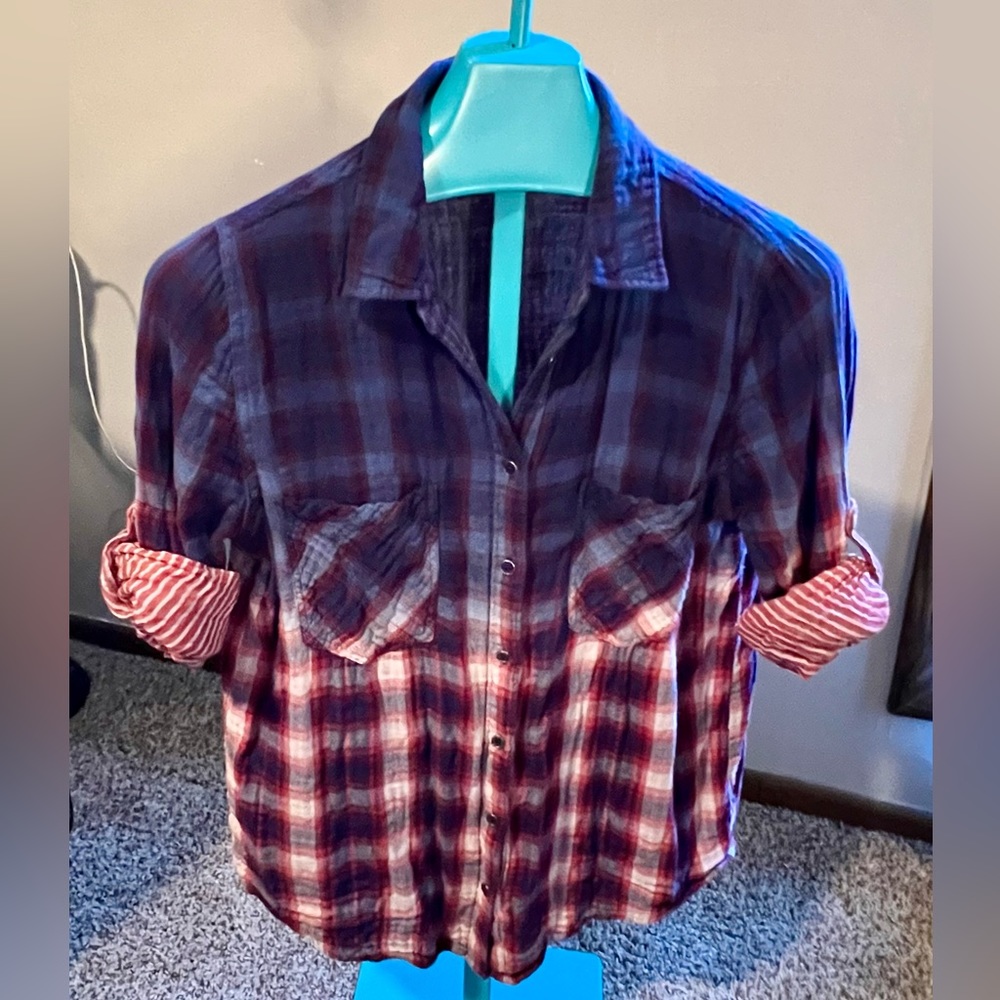 💜 BOGO Ladies Hydraulic Flannel Shirt - Size X-Large